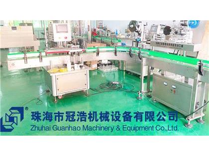 旋蓋機，鋁箔封口機，貼標機，噴碼機，整套生產(chǎn)線已完成生產(chǎn)送貨至客戶公司